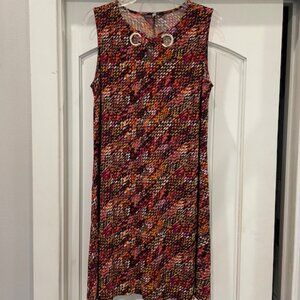 Ann Klein Sleeveless Dress Multicolor Medium Great Condition